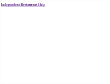 Tablet Screenshot of bestindependentrestaurants.org